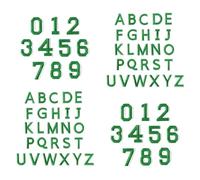 Confezione da 72 toppe ricamate con lettere e numeri, resistenti, termoadesive per abbigliamento, borse, artigianato, set di toppe ricamate lavabili