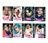 Confezione da 8/240 biglietti d'auguri per bambini randagi, Lomo, Kpop, con scatola per cartoline