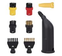 Confezione da 8 accessori per spazzole Karcher Easyfix SC1 2 3 4 5 pulitore a vapore, nylon ottone, set di spazzole rotonde ugello di ricambio per pulitore a vapore Kärcher a vapore, spazzola per la