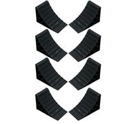 Confezione da 8 blocchi di sicurezza per ruote rimorchio auto caravan box cav...