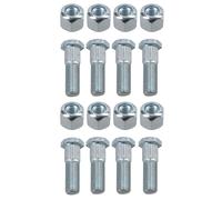 Confezione da 8 borchie e dadi ruota UNF da 3/8" per mozzi di sospensione rim...