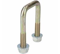 Confezione da 8 bulloni a U M10 40 mm x 70 mm per rimorchi con dadi ALTA RESI...