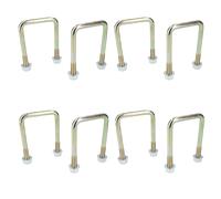 Confezione da 8 bulloni a U M10 60 mm x 90 mm per rimorchi con dadi ALTA...