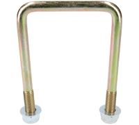 Confezione da 8 bulloni a U M10 70 mm x 100 mm per rimorchi con dadi ALTA RES...