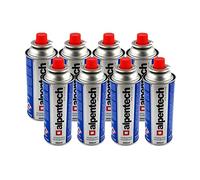 Confezione da 8 cartucce a gas ALPENTECH 250g butano Bombola di gas UN2037 Candy per stufe e diserbatori termici
