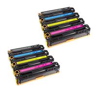 Confezione da 8 cartucce toner compatibili HP 212X, W2120X, W2121X, W2122X, W2123X per stampanti Color Laserjet Enterprise M554dn, M555dn, M555x, M578dn, M578f, MFP