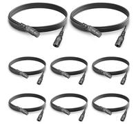 Confezione da 8 cavi di segnale DMX a 3 pin da 2 m, con connettori Cannon XLR maschio e femmina, per il segnale DMX delle luci da palcoscenico, per tutte le luci a testa mobile e luci par a LED
