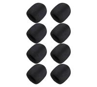 Confezione da 8 coperture per microfono in schiuma, copertura in schiuma spessa per microfono portatile, antivento, blocca gli effetti indesiderati del microfono, filtro in schiuma per microfoni