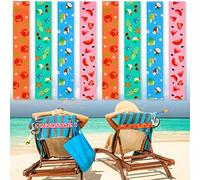 Confezione da 8 elastici per asciugamani per sedie da spiaggia, crociera, per salone, spiaggia, piscina, sedie, porta asciugamani, elastici antivento, accessori da spiaggia per l'estate (frutta, 30 x