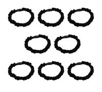 Confezione da 8 elastici per capelli in morbido tessuto, delicati sui cerchi, set per donne e ragazze, per uso quotidiano, tutti gli abbinamenti