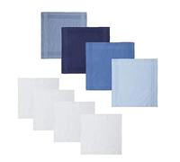 Confezione da 8 fazzoletti da uomo in puro cotone, fazzoletto assorbente, taschino, asciugamano per il viso, adatto per banchetti nuziali, picnic, feste