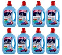 Confezione da 8 Felce Azzurra Lavatrice Active Color, detersivo liquido per lavatrice, efficace a freddo, per bucato colorato, 32 lavaggi 1595ml