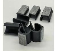 Confezione da 8 feltrini a forma di U per una facile protezione del pavimento e ridurre al minimo il rumore durante il movimento (19 mm)