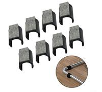 Confezione da 8 feltrini per sedie con fondo in feltro per ridurre il rumore e proteggere il pavimento, adatti per sedie da 19/25 mm (19 mm)