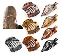 Confezione da 8 fermagli per capelli grandi da donna, con scheletro piatto, gioielli per capelli a tenuta forte, fermagli per capelli piatti, fermagli per capelli sottili, accessorio estetico