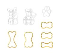 Confezione da 8 formine per biscotti a forma di cane, accessori da forno per fare spuntini