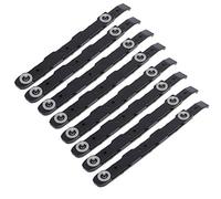 Confezione da 8 guide in plastica per chassis, hard disk, resistenti, antigraffio, per case di computer desktop, colore nero