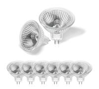 Confezione da 8 Lampada GU5.3 12v 20w, Lampadine GU5.3 2800K Bianco Caldo, Dimmerabile, Faretti da Incasso MR16 per Illuminazione Della Pista, Illuminazione da Incasso