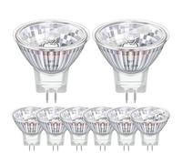 Confezione da 8 Lampadina Alogena 12V 20W MR11 G4, Faretto G4 2800k Bianco Caldo Dimmable, 200LM, 35mm*35mm, Lampadina Alogena MR11 per la Casa, Paesaggio, Incasso, Illuminazione a Binario