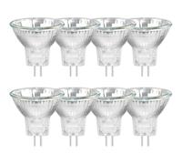 Confezione da 8 Lampadine Alogene MR11 GU4 Dimmerabili 20W 12V - Calda 2700K