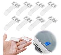 Confezione Da 8,Parking Ticket Holder - Porta Biglietti Di Parcheggio - Parabrezza Auto Trasparente - Adatto Per Superfici Di Parabrezza, Superfici Di Frigoriferi, Pareti Di Cucine, Molto Pratico