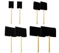 Confezione da 8 pennelli in schiuma per pittura fai da te, accessori per graffiti per bambini, set di pennelli da pittura con manico in legno, pennelli in spugna, per fai da te, decapaggio (4 misure)