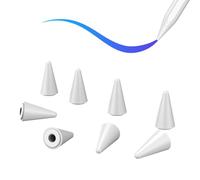 Confezione da 8 punte per Apple Pencil, punte di ricambio compatibili con Apple Pencil 1a e 2a generazione, pennino per iPad Pencil 2018-2023, iPad 10/9/8/7/6 generazione, iPad Pro 11/12.9, iPad Air