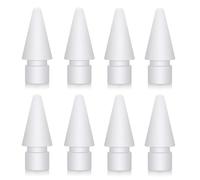 Confezione da 8 punte per Apple Pencil Stylus di seconda generazione, iPad Pro Pencil di prima generazione e 2a generazione, controllo preciso, antiusura, bianco