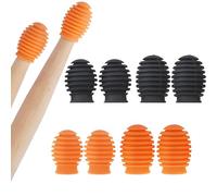 Confezione da 8 punte per bacchette in silicone, coperture per ridurre il rumore per bacchette 5A/7A, ammortizzatori portatili per la pratica della batteria