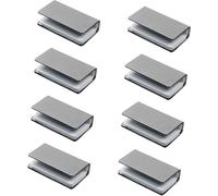 Confezione da 8 robuste chiusure magnetiche per armadietti in vetro e ferro Morsetto regolabile senza telaio per catturare parti ricambio Morsetti magnetici per vetro