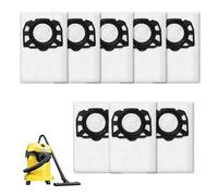 Confezione da 8 sacchetti per aspirapolvere KFI 357 compatibili con Kärcher 2 Plus (colore: bianco)