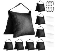 Confezione da 8 sacchi di sabbia pesanti, resistenti per fotografia, borse laterali Oxford per supporto leggero, studio fotografico, treppiede, set di pellicole per patio, produzioni dal vivo, tende a