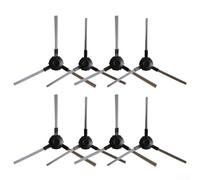 Confezione da 8 spazzole laterali compatibili con Amazon Basics RB1-For EU Robot Aspirapolvere parti di ricambio in plastica nera setole in nylon 56 mm per accessori di ricambio