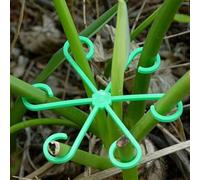 Confezione da 8 supporti riutilizzabili in plastica per interni ed esterni, 4 misure, legami e paletti per piante da giardino verdi e neri, per fiori rampicanti, vegetab (set verde)
