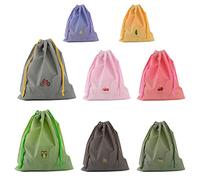 Confezione da 8 tasche con coulisse per cartoni animati, borsa da palestra impermeabile, borsa sportiva con coulisse, borsa multiuso, unisex, adatta per escursionismo, viaggi all'aperto, Scuola