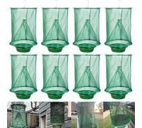 Confezione da 8 trappole per mosche Ranch da appendere, usa e getta, stabili, per cacciatori di mosche, repellente per fienili, frutteti, fattorie, giardini