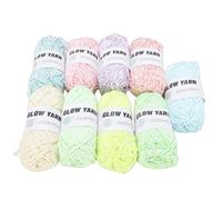 Confezione da 9 filati Glow 50 m |per lavorare a maglia sciarpa/cappello/scialle