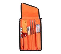 Confezione da 9 kit professionali per motosega a catena, guida per lima piatta e rotonda, strumenti per affilare le lime e affilare le lame in legno duro, strumenti per affilare motosega, kit di lime