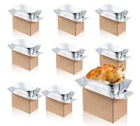 Confezione da 9 piccole scatole isolanti, 23 x 13 x 16 cm, doppio isolamento con fodera in foglio di alluminio e borsa termica, contenitori riutilizzabili in polistirolo per spedizioni alimentari
