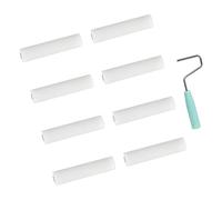 Confezione da 9 piccoli rulli in schiuma per vernici a base d'acqua, per applicazione fluida su pareti e mobili, rullo professionale per pittori