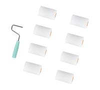 Confezione da 9 piccoli rulli in schiuma per vernici a base d'acqua, per applicazione fluida su pareti e mobili, rullo professionale per pittori