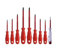 Confezione da 9 punte ergonomiche isolate per cacciavite con custodia per elettricista e uso domestico, set di cacciaviti professionali isolati
