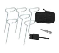 Confezione da 9 rifugi da pesca sul ghiaccio con ancoraggi resistenti ai picchetti per tenda e avventure all'aria aperta