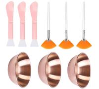 Confezione da 9 set completo per la preparazione della maschera Strumento per la cura della pelle Migliora divertimento della routine cura della pelle con uno strumento essenziale e uno con
