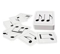 Confezione da 96 schede flash ritmiche, carte laminate da 15,2 cm per esercitazioni ritmiche musicali con 24 modelli ritmici per lezioni di pianoforte e attività in aula