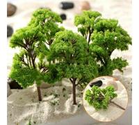 Confezione da dieci alberi modello paesaggio, ogni albero è alto circa 5 5 cm per vari usi