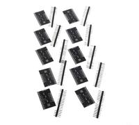 Confezione da dieci moduli capacitivi del sensore di tocco Mpr121 con dodici elettrodi e per il rilevamento di prossimità per schede di sviluppo della tastiera e progetti interattivi nero Pcb