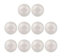 Confezione da dieci sfere decorative in acrilico trasparente, ideali per personalizzazioni per artigianato natalizio (10 cm)