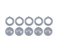 Confezione da dieci sfere decorative in acrilico trasparente, ideali per personalizzazioni per artigianato natalizio (8 cm)