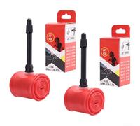 Confezione da due camere d'aria in TPU per biciclette da 20 pollici, per valvola Presta con larghezza 45 65 mm e resistente alla temperatura per affidabilità di guida (406 1/8-1,75) 45 mm)
